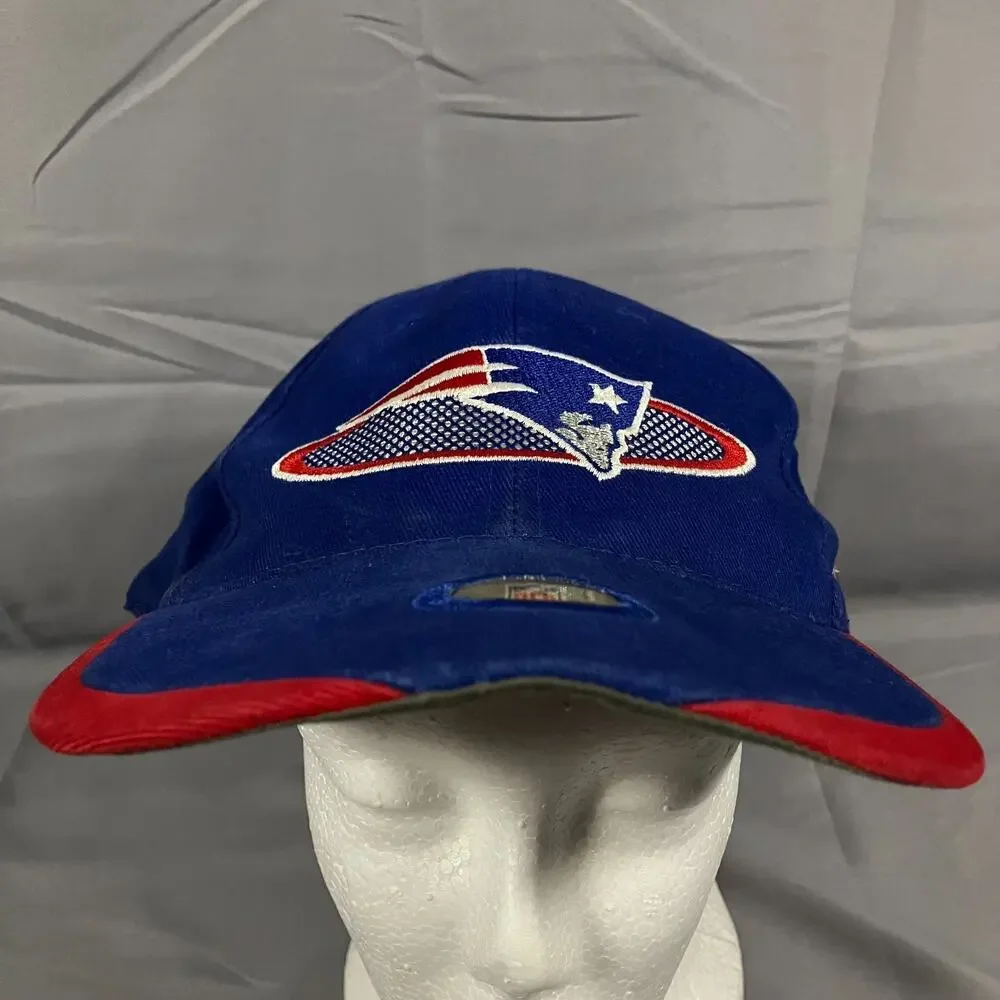 New England Patriots Hat Blue Red NFL Pro Line Sports Specialties Adjustable Cap